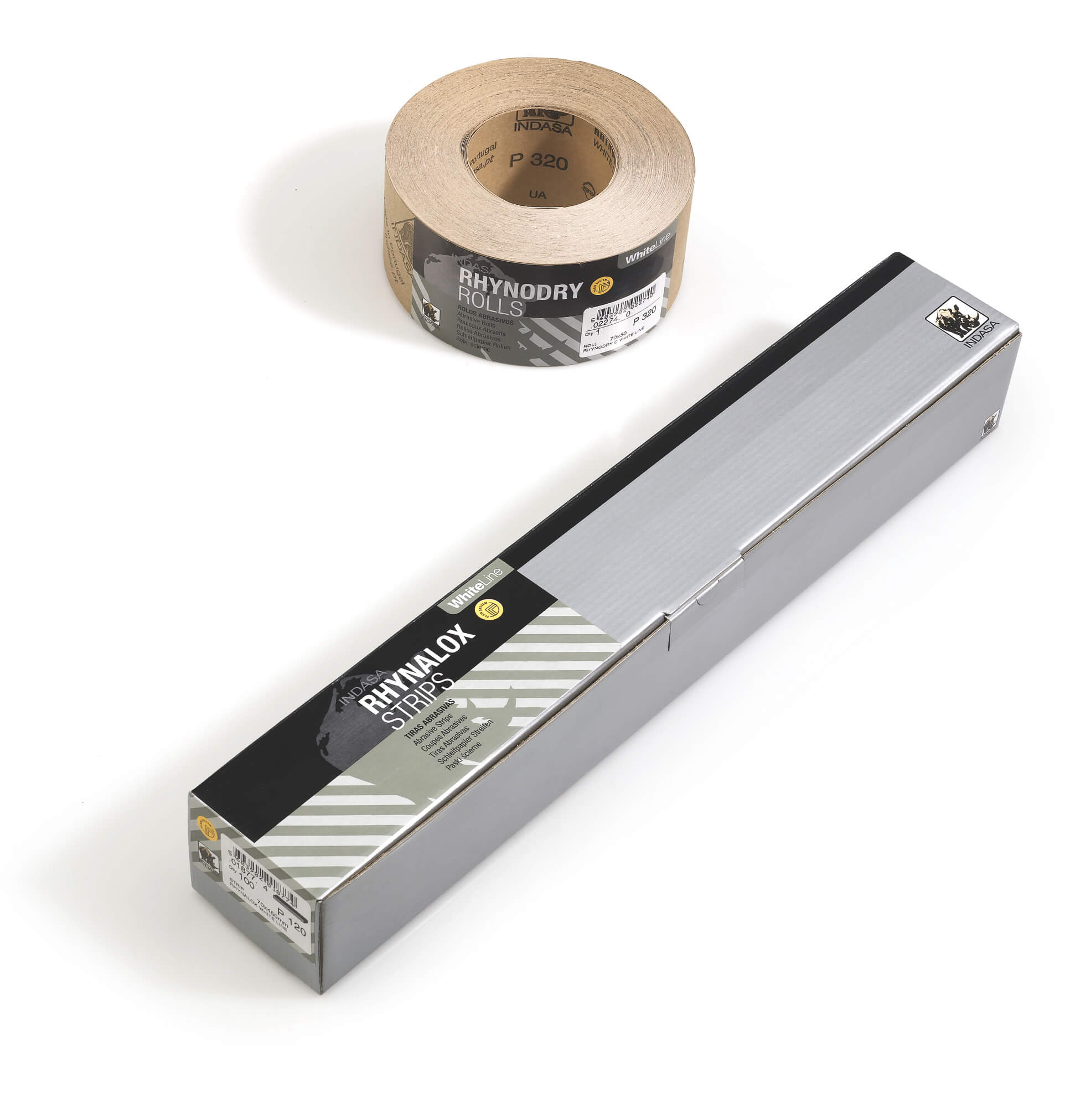 Шліфувальні рулони на папері RHYNALOX WHITE LINE-0